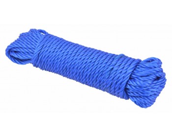 6mm x 15m Blue Multi-Functional Polypropylene Rope (Coiled)